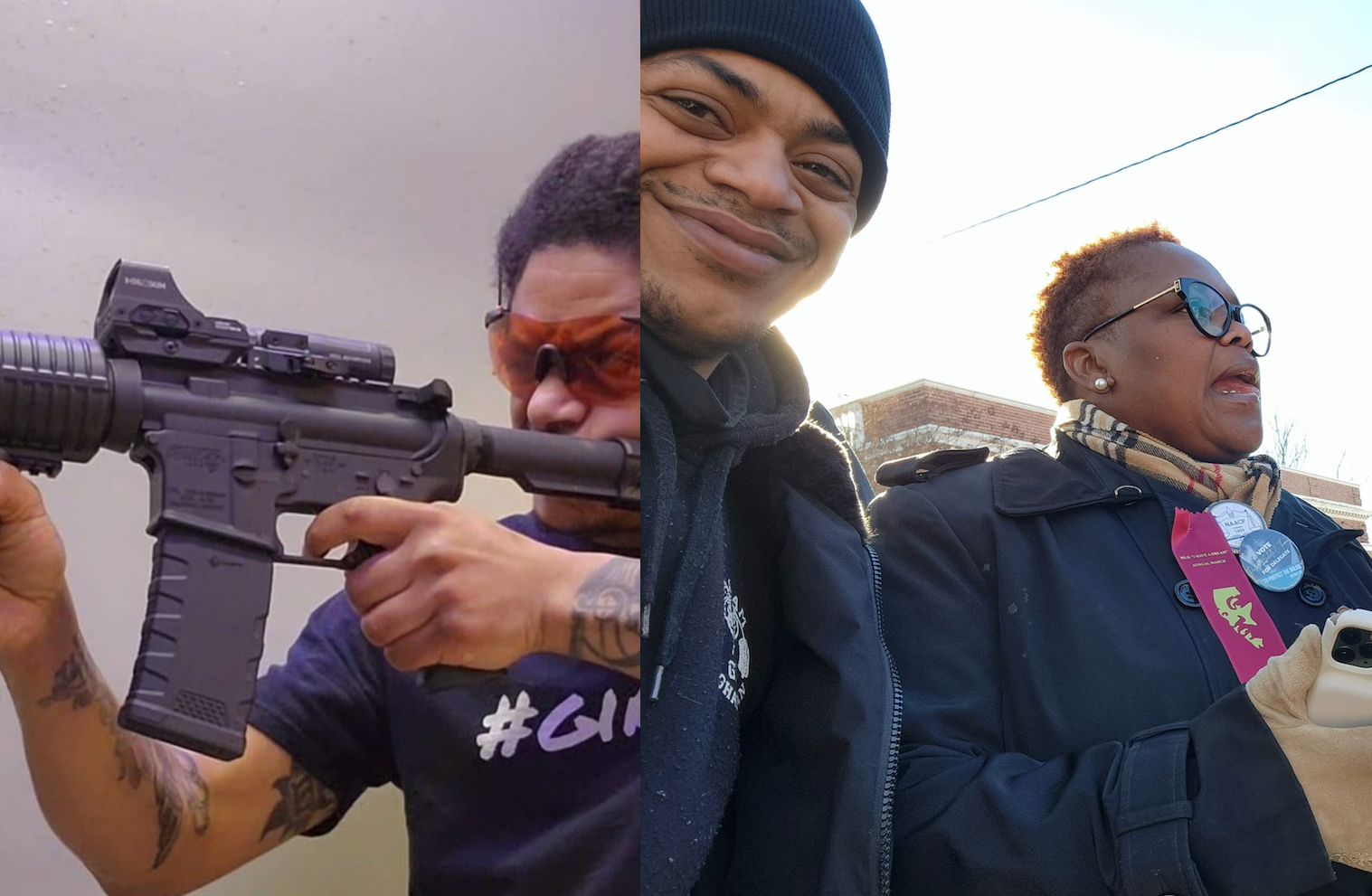 Derek Summers (at right, with Loudoun NAACP head Michelle Thomas) / Facebook