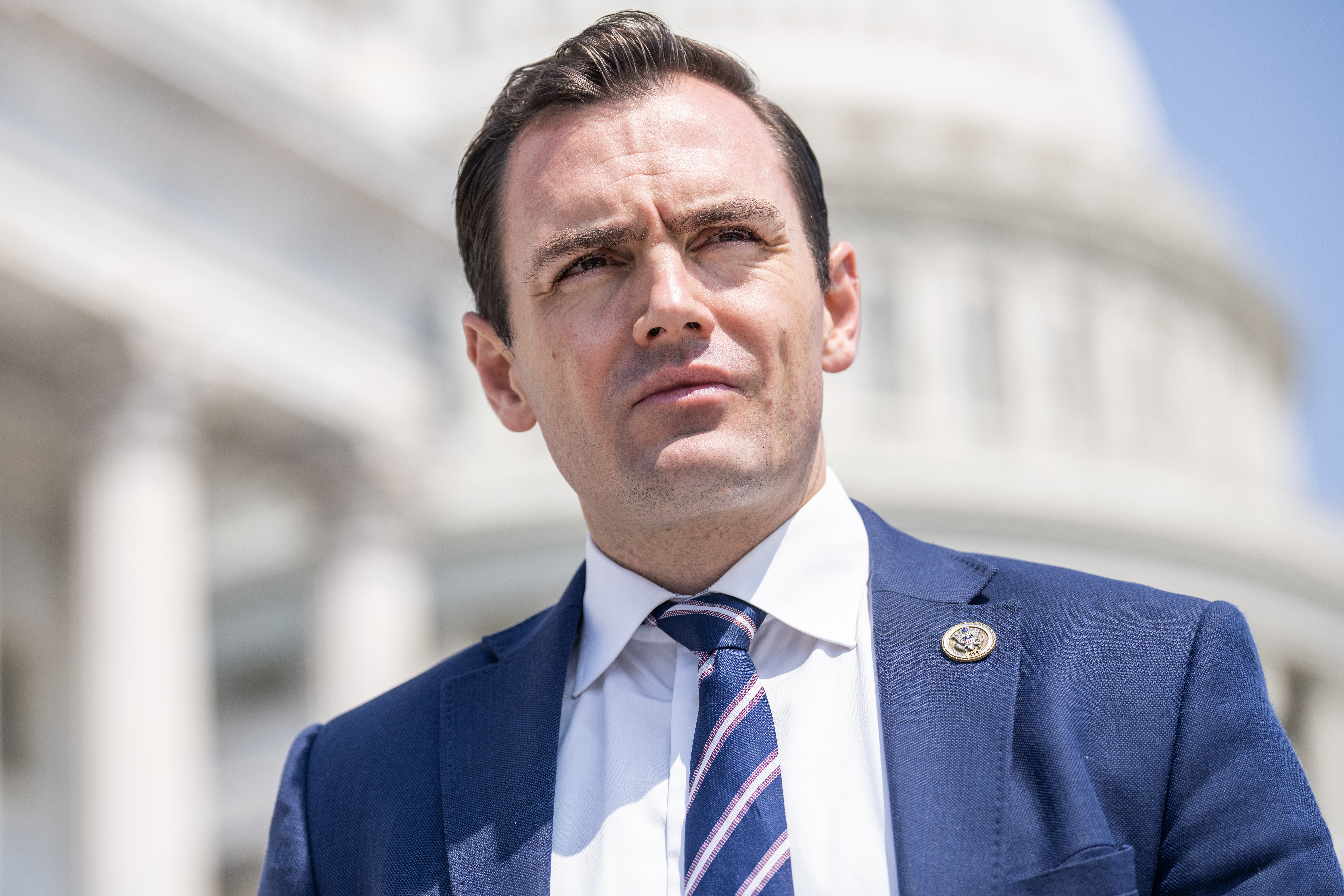 Rep. Mike Gallagher, R-Wis., is seen outside the U.S. Capitol after the last votes of the week on Thursday, June 15, 2023.