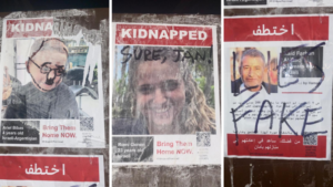 Havard posters on campus