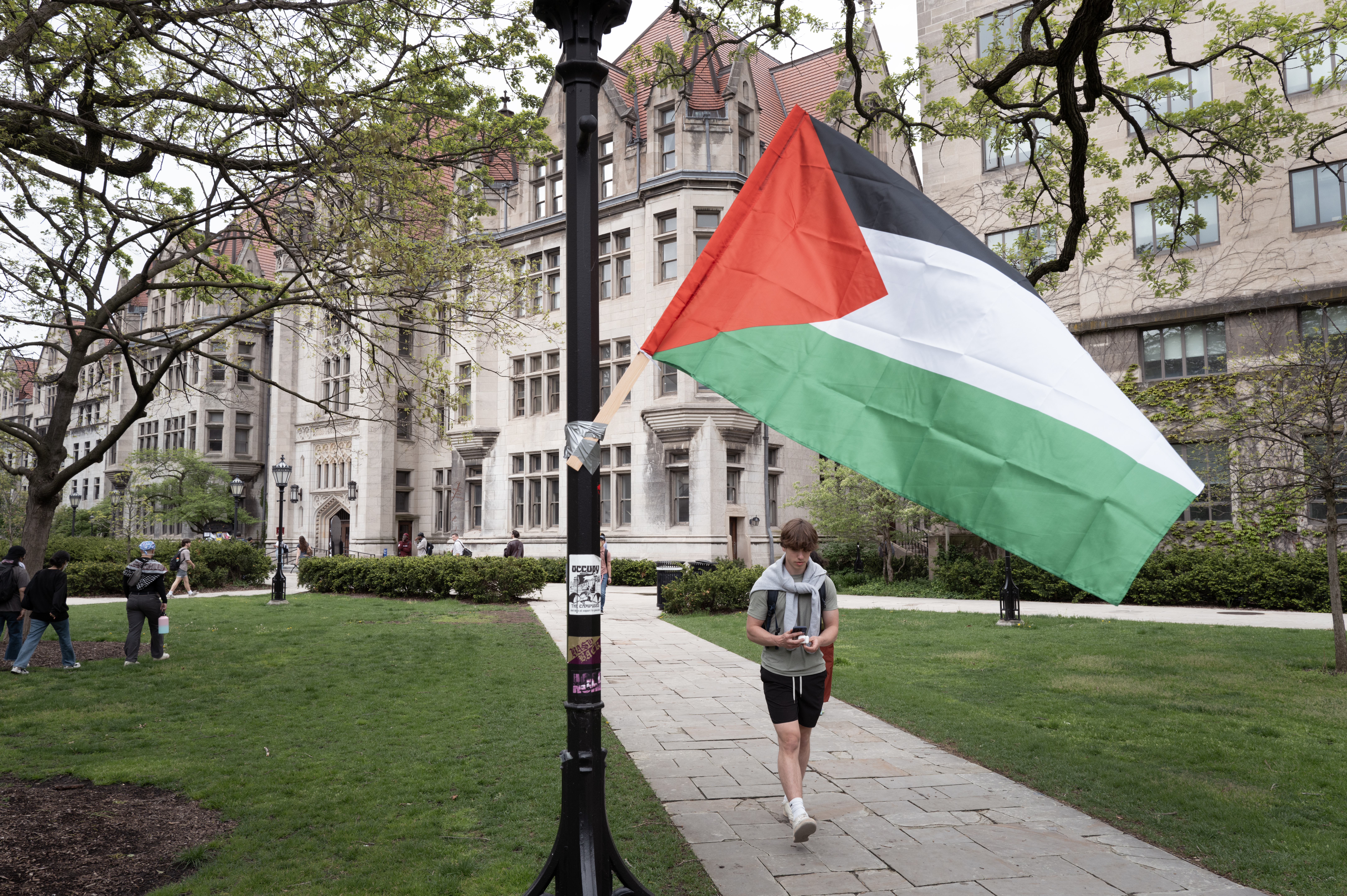 Pro-Hamas Protesters Demand Health Supplies at University of Chicago