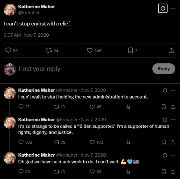 Screenshot: X/Twitter. @krmaher