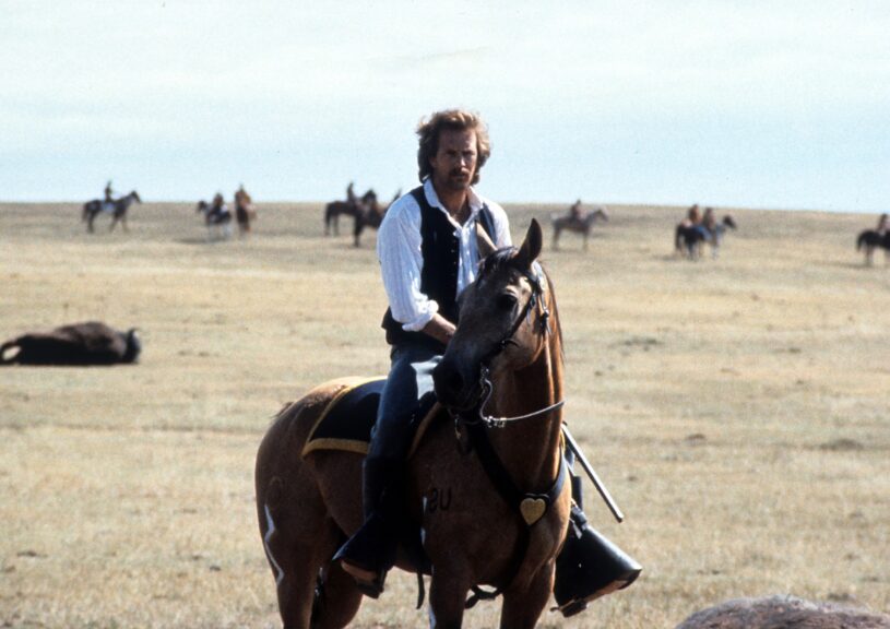 Kevin Costner in “Dances with Wolves” 1990. Tig Productions. Majestic Films International. Allied Filmmakers. Photo by Archive Photos/Getty Images copyright 2012. IMDB.