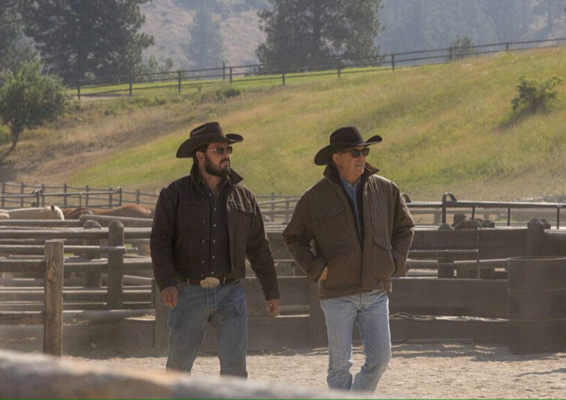 Kevin Costner, Cole Hauser in "Yellowstone, Watch 'Em Ride Away"Photo by Courtesy of Paramount Network - copyright Paramount Network 2022